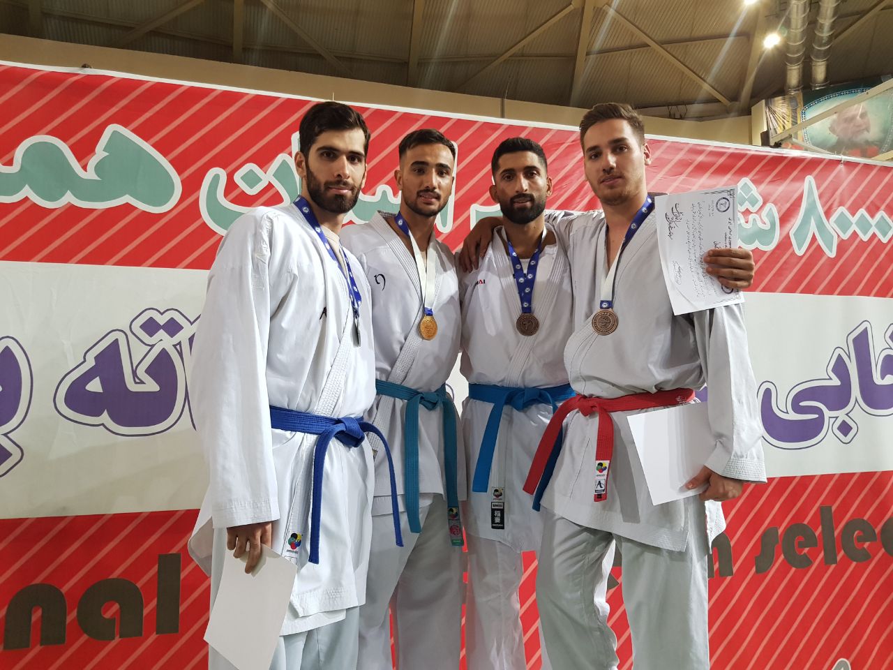 مدال تاریخی انتخابی تیم ملی کاراته بزرگسالان کشور توسط امیر اسلامی کسب شد